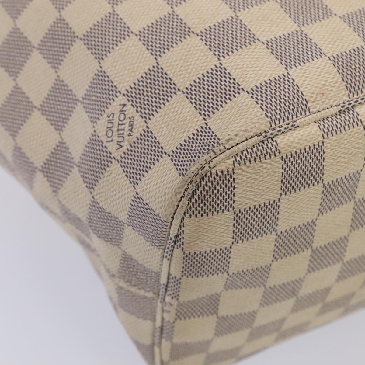 LOUIS VUITTON Damier Azur Neverfull MM Tote Bag N41605 LV tb1169