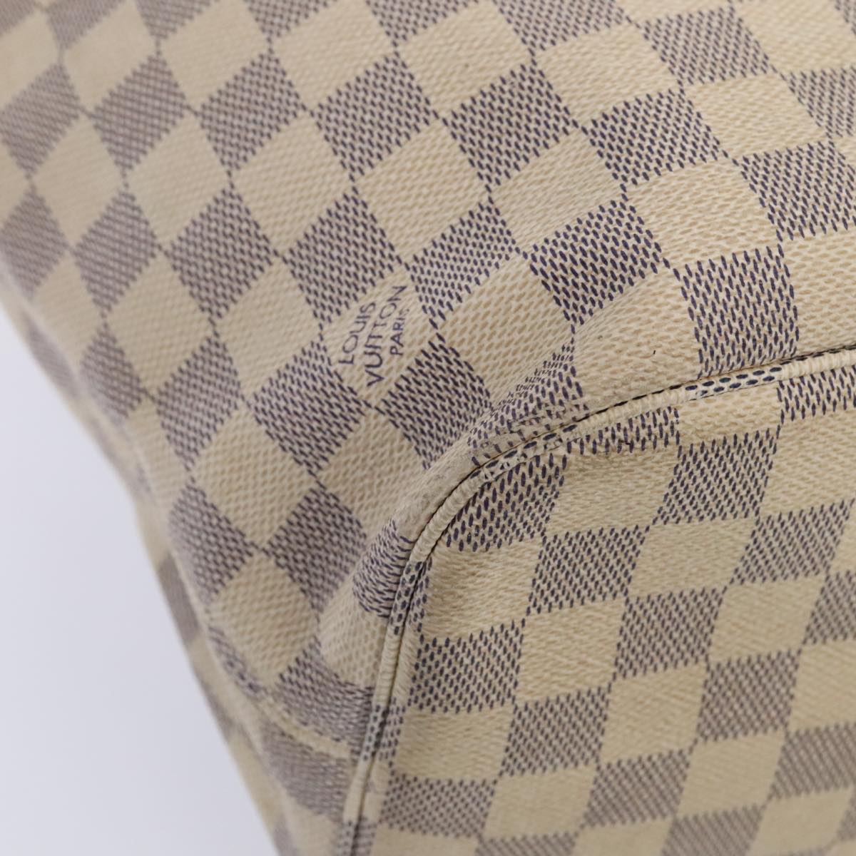 LOUIS VUITTON Damier Azur Neverfull MM Tote Bag N41605 LV tb1169