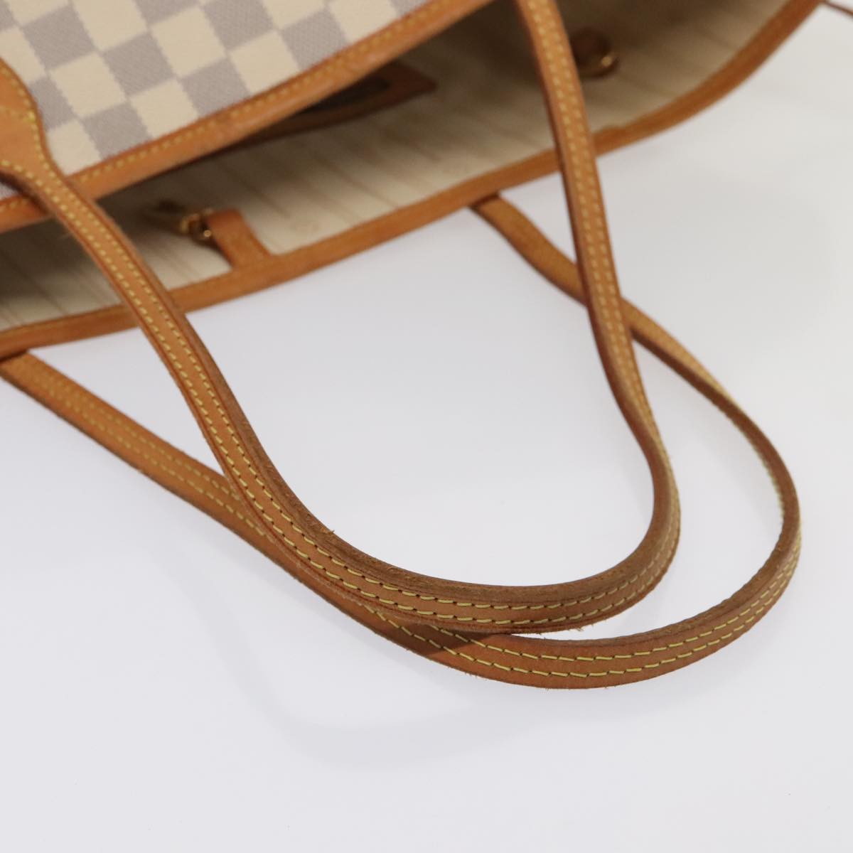 LOUIS VUITTON Damier Azur Neverfull MM Tote Bag N41605 LV tb1169