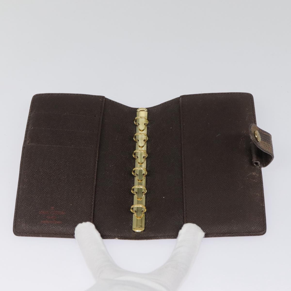 LOUIS VUITTON Damier Ebene Agenda PM Day Planner Cover R20700 LV tb1183