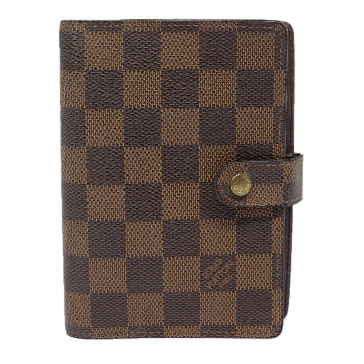 LOUIS VUITTON Damier Ebene Agenda PM Day Planner Cover R20700 LV tb1183