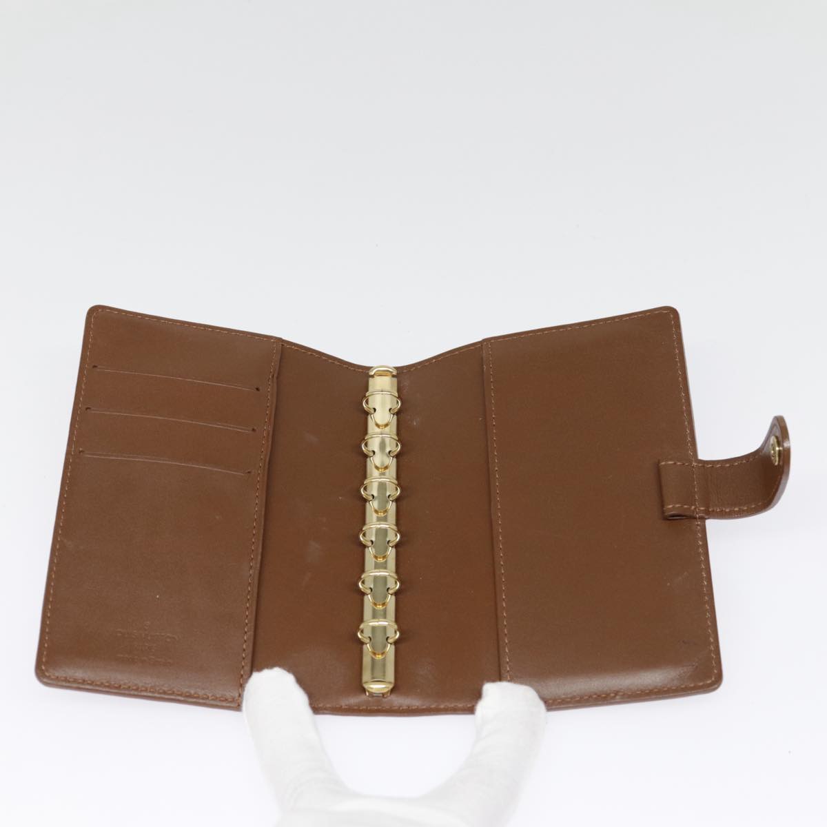 LOUIS VUITTON Vernis Agenda PM Day Planner Cover Bronze R21004 LV tb1191