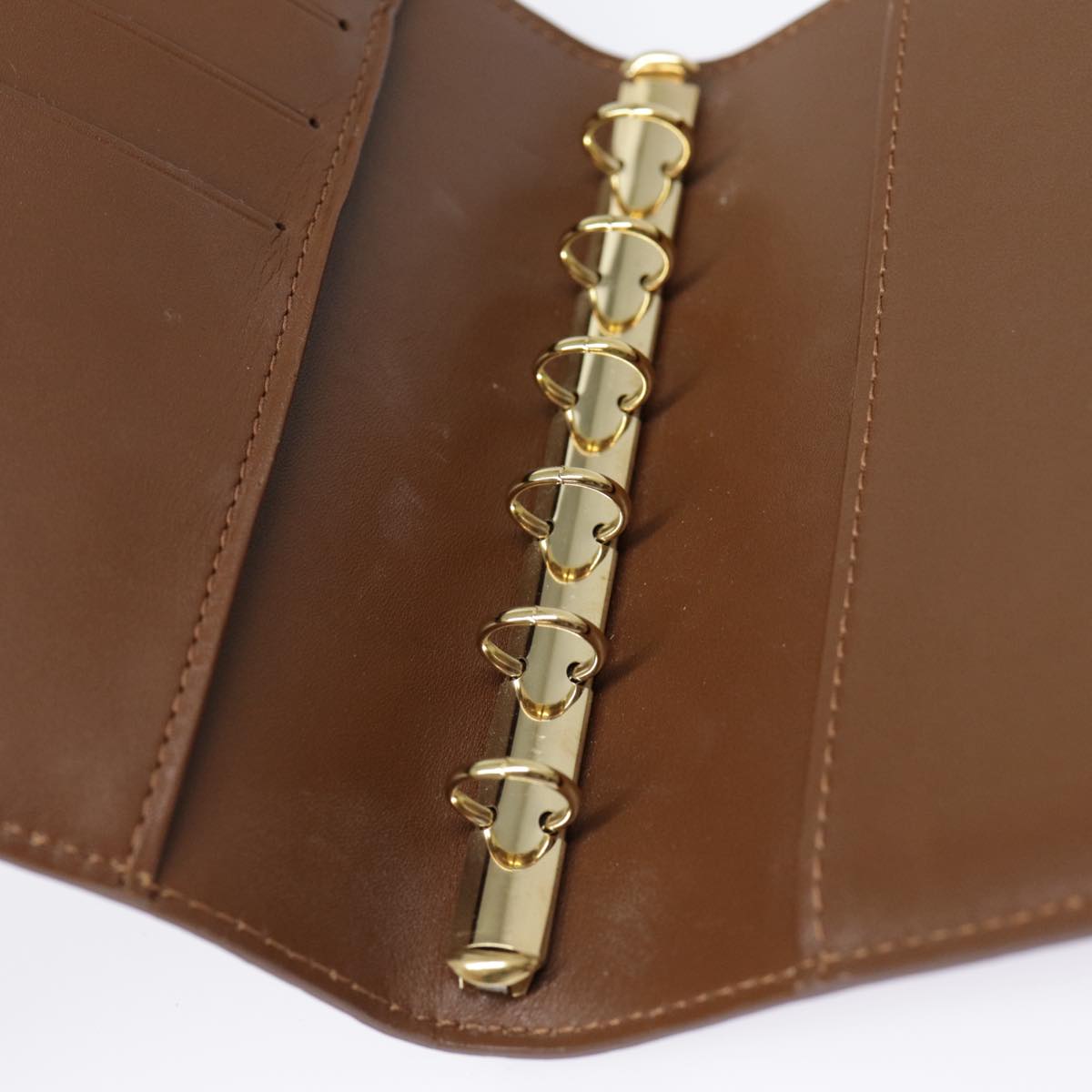 LOUIS VUITTON Vernis Agenda PM Day Planner Cover Bronze R21004 LV tb1191