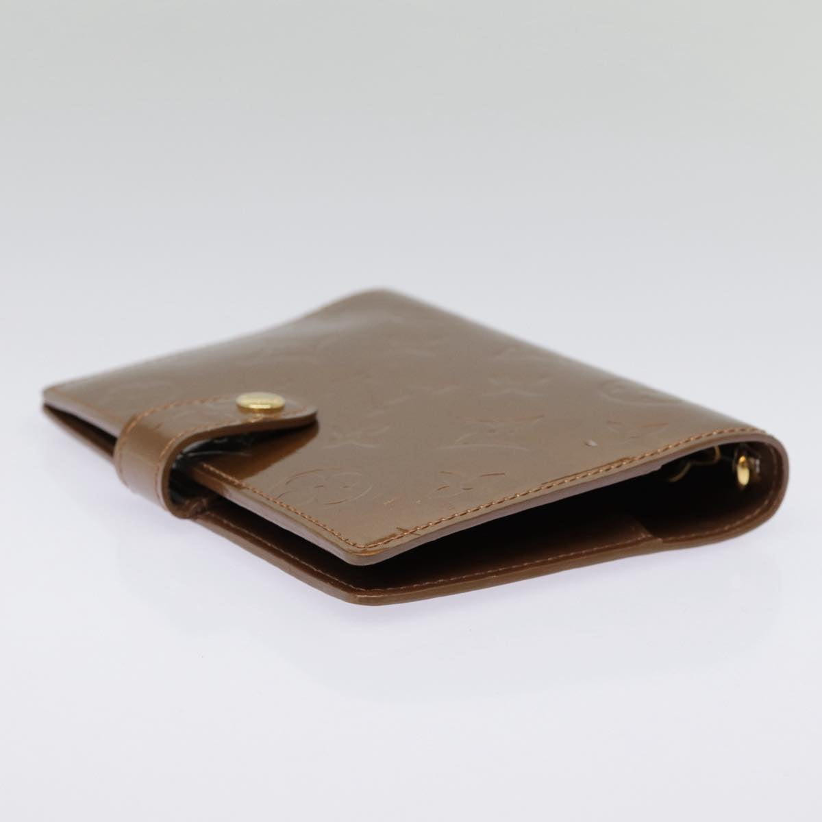 LOUIS VUITTON Vernis Agenda PM Day Planner Cover Bronze R21004 LV tb1191