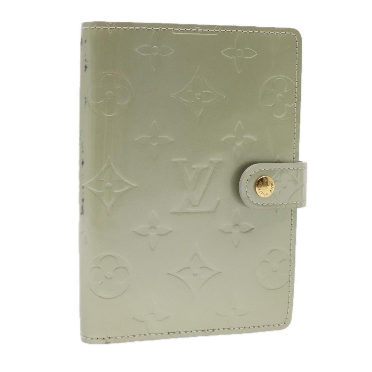 LOUIS VUITTON Vernis Agenda PM Day Planner Cover Gris R21001 LV tb1193