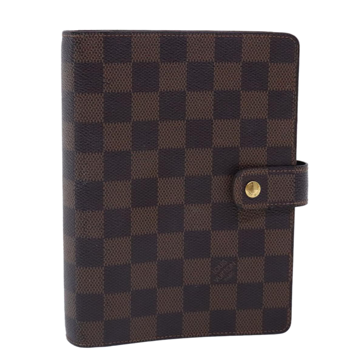 LOUIS VUITTON Damier Ebene Agenda MM Day Planner Cover R20240 LV tb1245