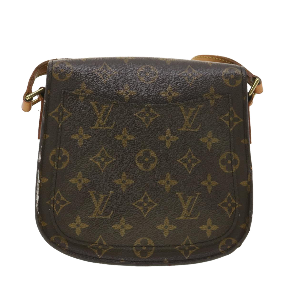 LOUIS VUITTON Monogram Saint Cloud MM Shoulder Bag M51243 LV tb544