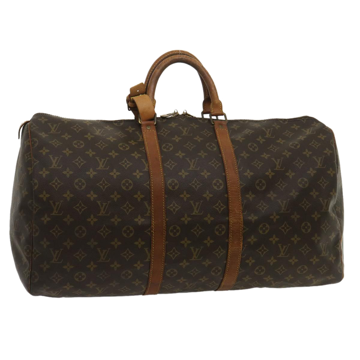 LOUIS VUITTON Monogram Keepall 55 Boston Bag M41424 LV th2435