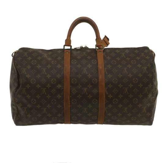 LOUIS VUITTON Monogram Keepall 55 Boston Bag M41424 LV th2435