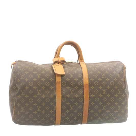 LOUIS VUITTON Monogram Keepall 55 Boston Bag M41424 LV th2436