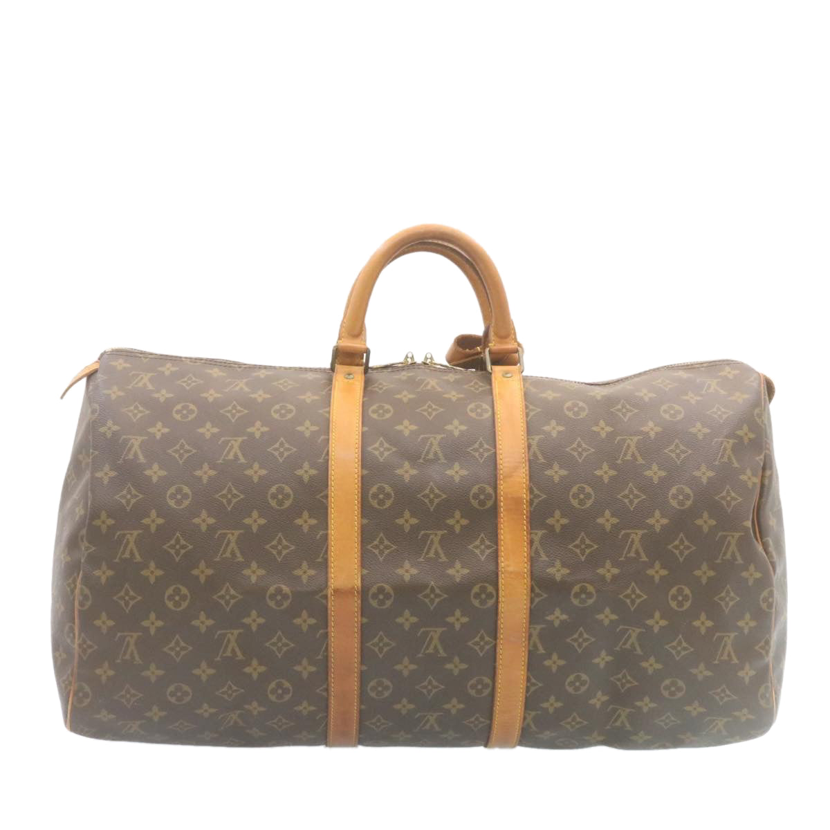 LOUIS VUITTON Monogram Keepall 55 Boston Bag M41424 LV th2436