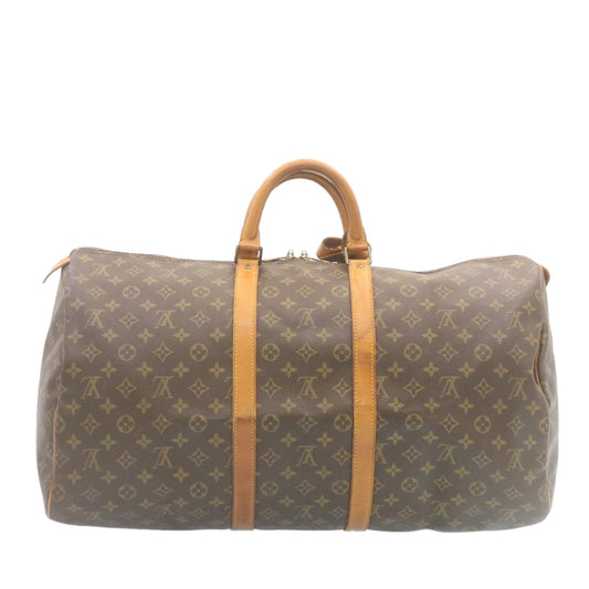 LOUIS VUITTON Monogram Keepall 55 Boston Bag M41424 LV th2436