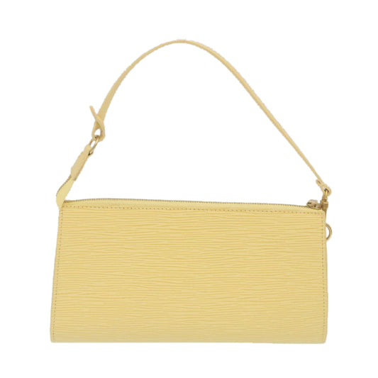 LOUIS VUITTON Epi Pochette Accessoires Pouch Vanilla M5264A LV th2513