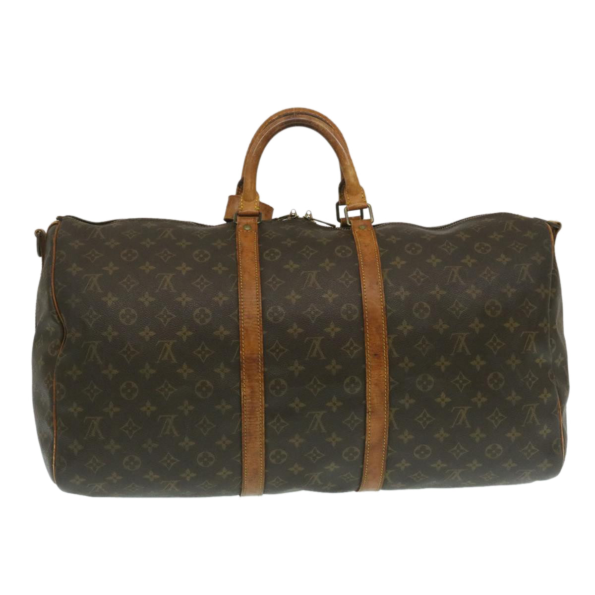 LOUIS VUITTON Monogram Keepall Bandouliere 55 Boston Bag M41414 LV th2525