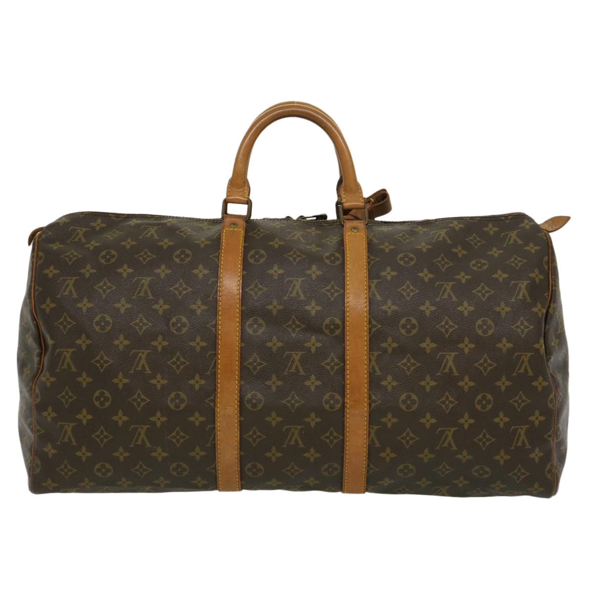 LOUIS VUITTON Monogram Keepall 55 Boston Bag M41424 LV th2684