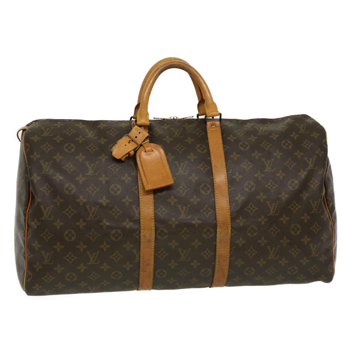 LOUIS VUITTON Monogram Keepall 55 Boston Bag M41424 LV th2686