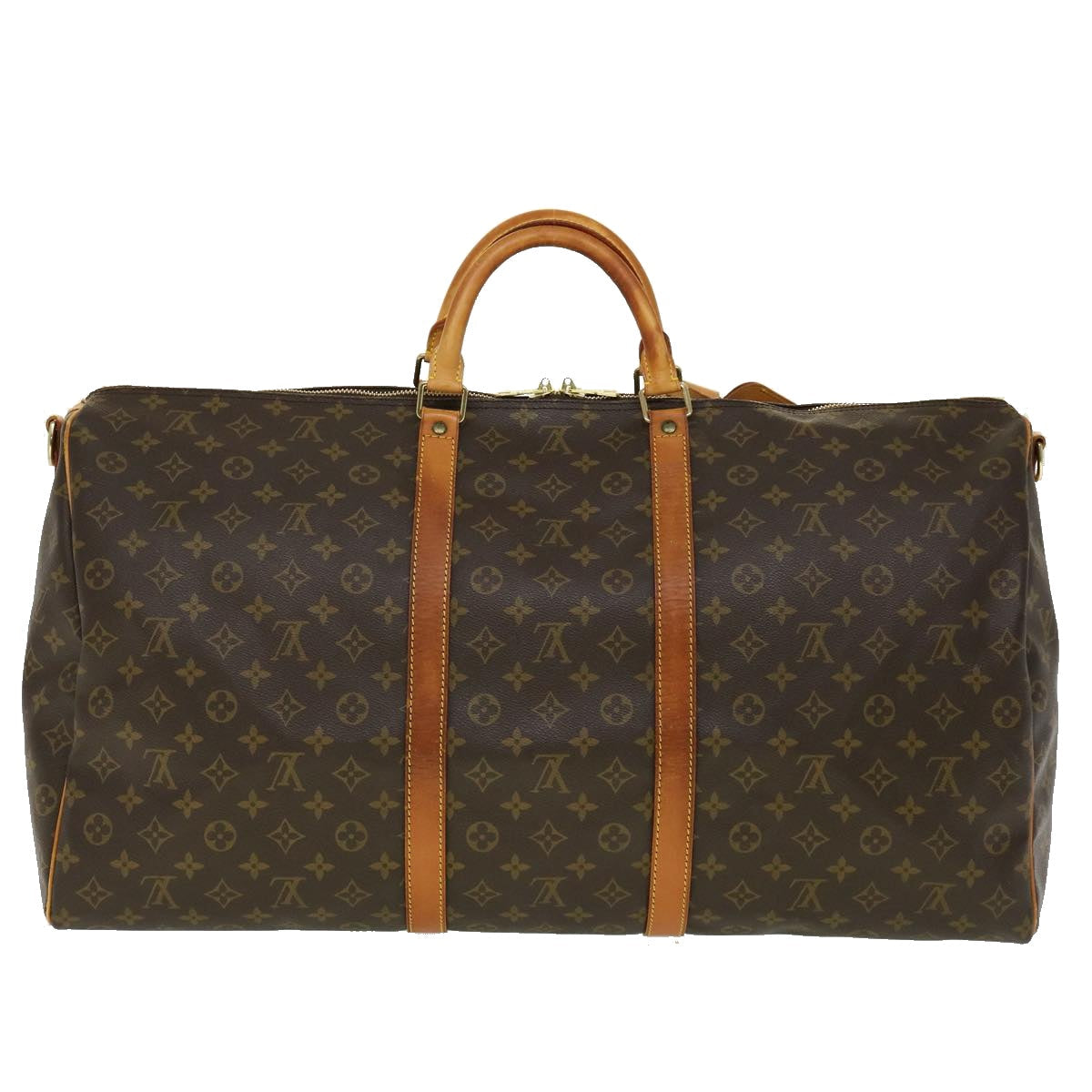 LOUIS VUITTON Monogram Keepall Bandouliere 60 Boston Bag M41412 LV th2831