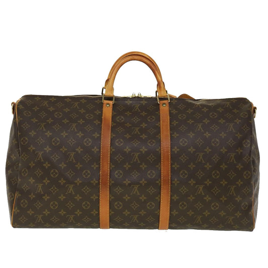 LOUIS VUITTON Monogram Keepall Bandouliere 60 Boston Bag M41412 LV th2831