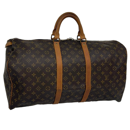 LOUIS VUITTON Monogram Keepall 55 Boston Bag M41424 LV th2969