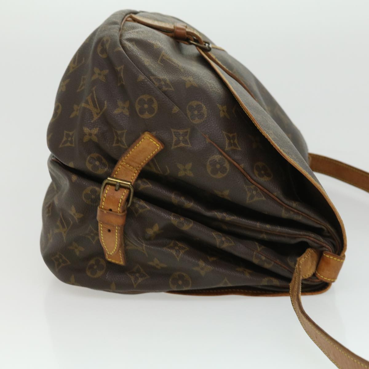 LOUIS VUITTON Monogram Saumur 35 Shoulder Bag M42254 LV th2994