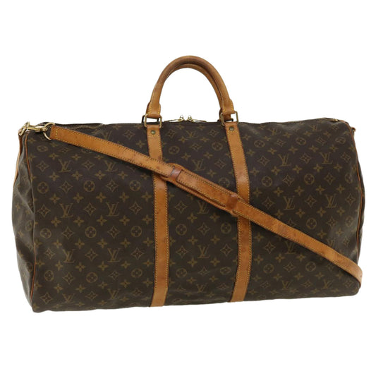 LOUIS VUITTON Monogram Keepall Bandouliere 60 Boston Bag M41412 LV th3138