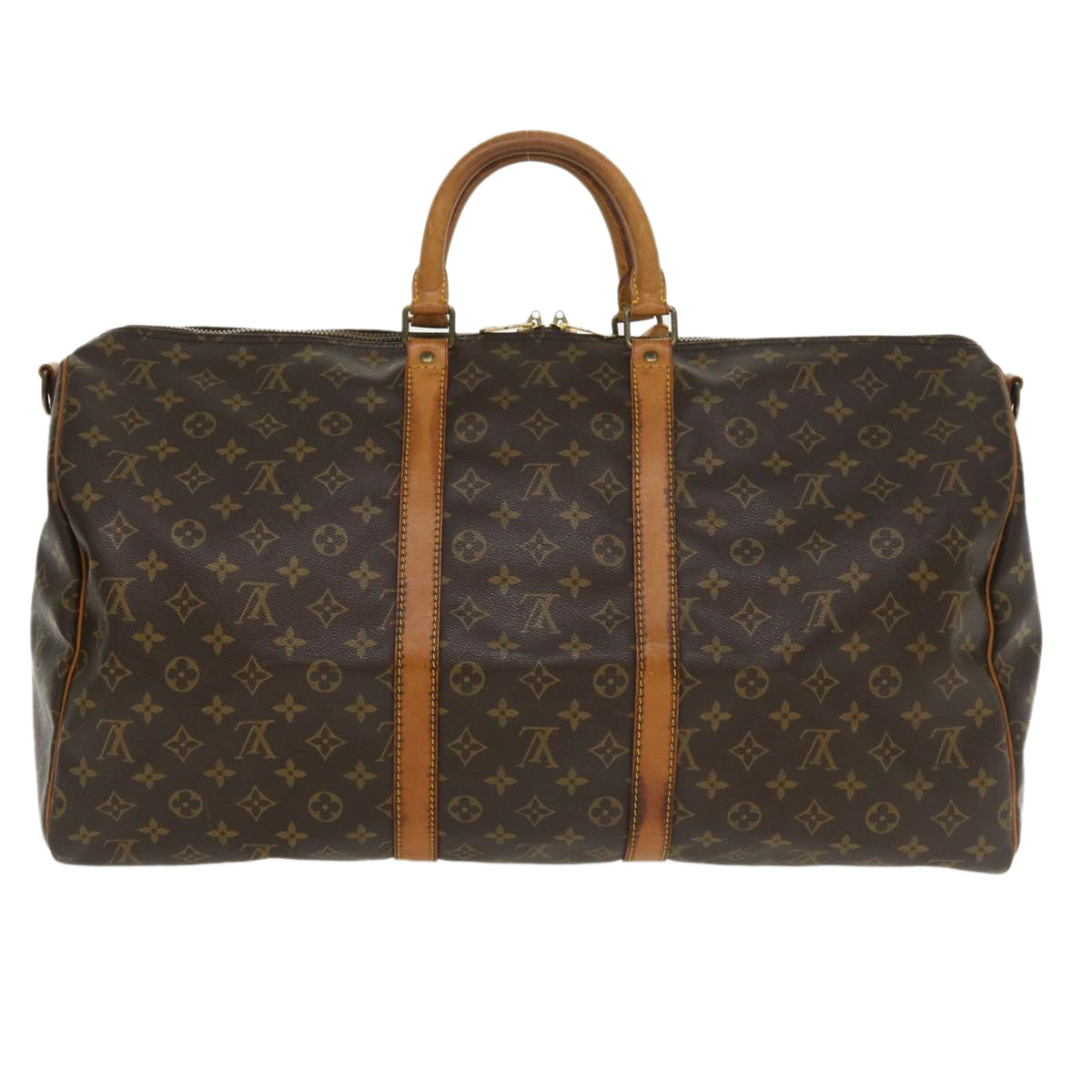 LOUIS VUITTON Monogram Keepall Bandouliere 55 Boston Bag M41414 LV th3243