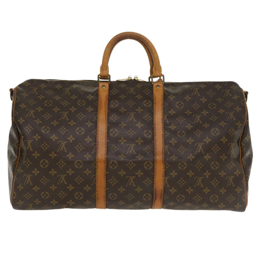 LOUIS VUITTON Monogram Keepall Bandouliere 55 Boston Bag M41414 LV th3243