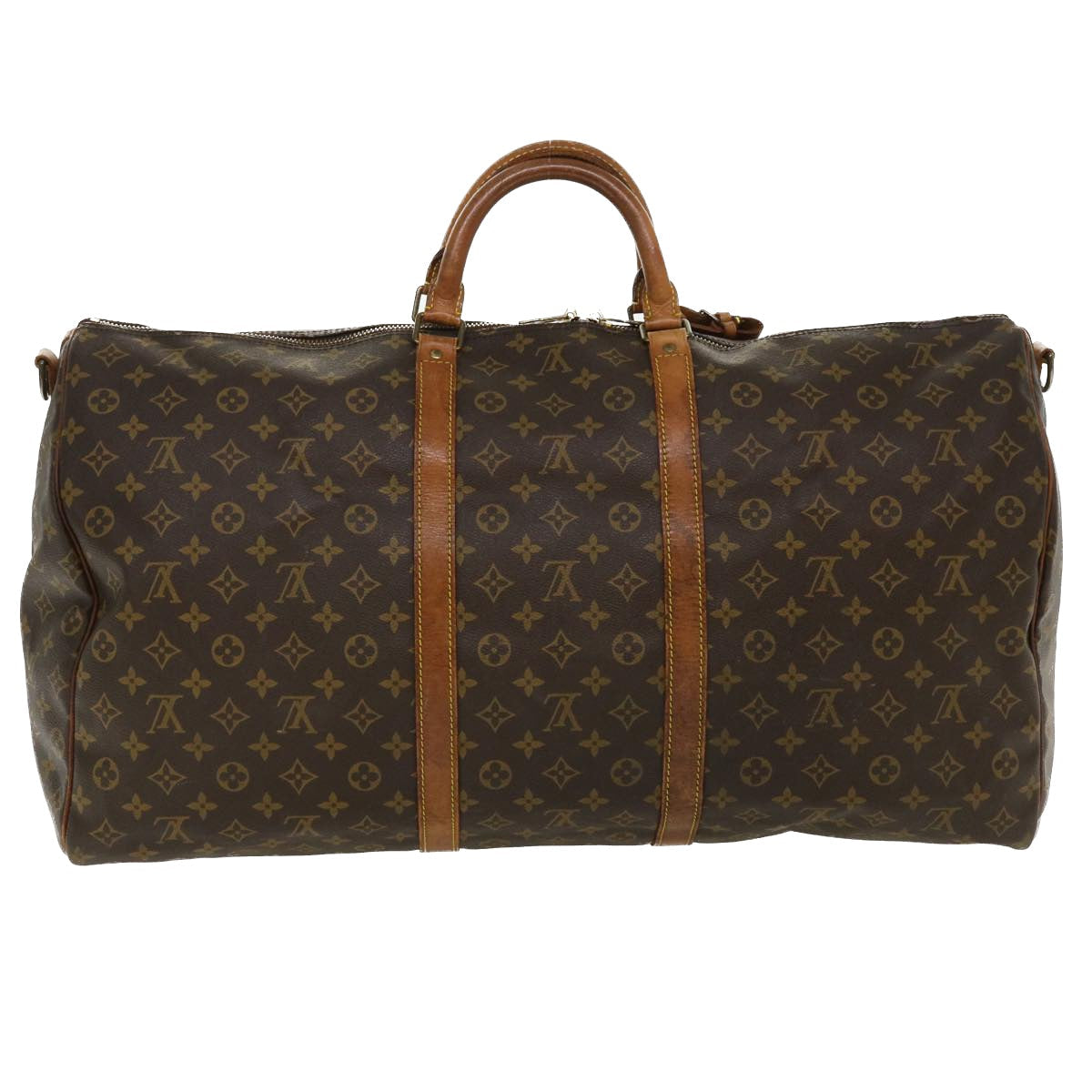 LOUIS VUITTON Monogram Keepall Bandouliere 60 Boston Bag M41412 LV th3320