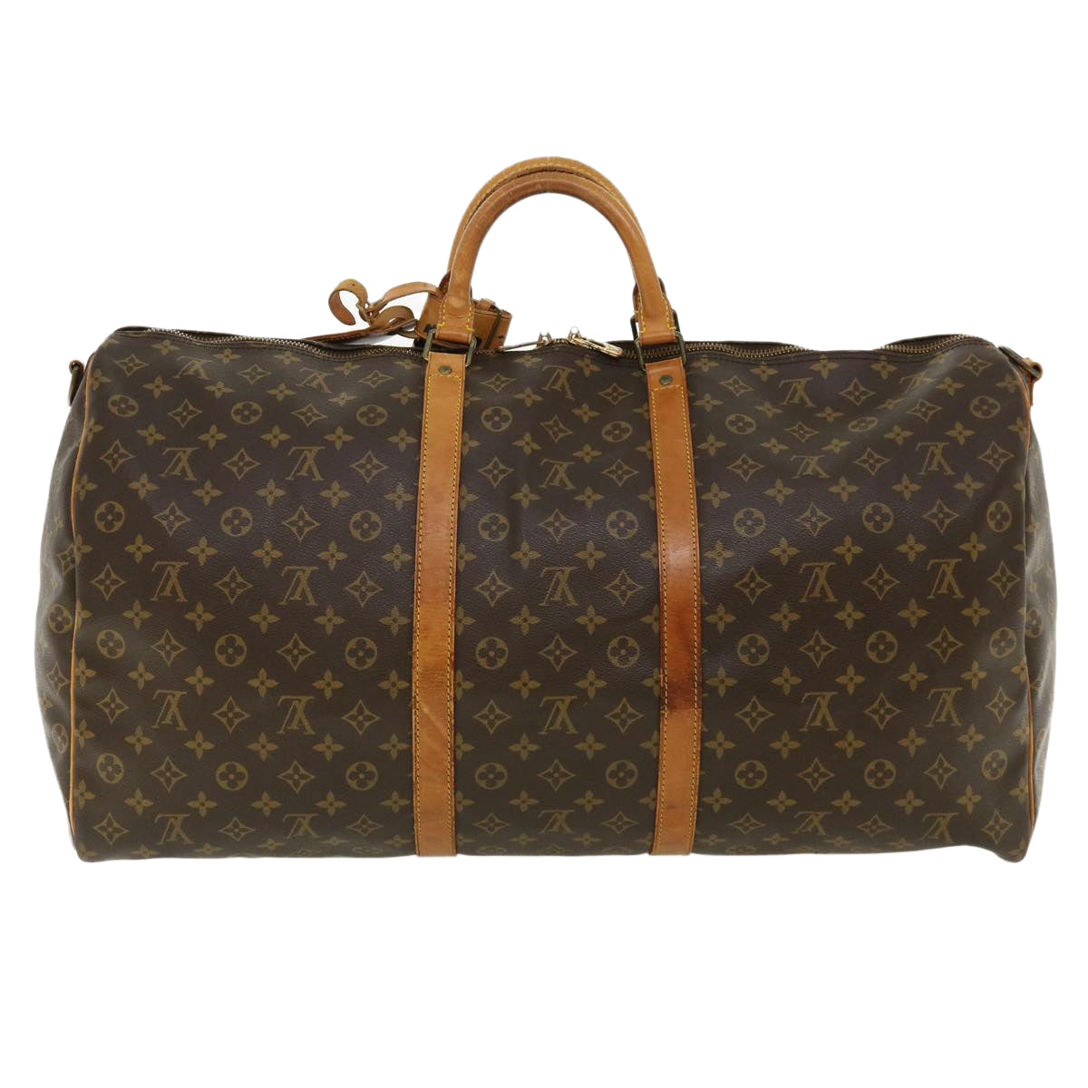LOUIS VUITTON Monogram Keepall Bandouliere 60 Boston Bag M41412 LV th3335