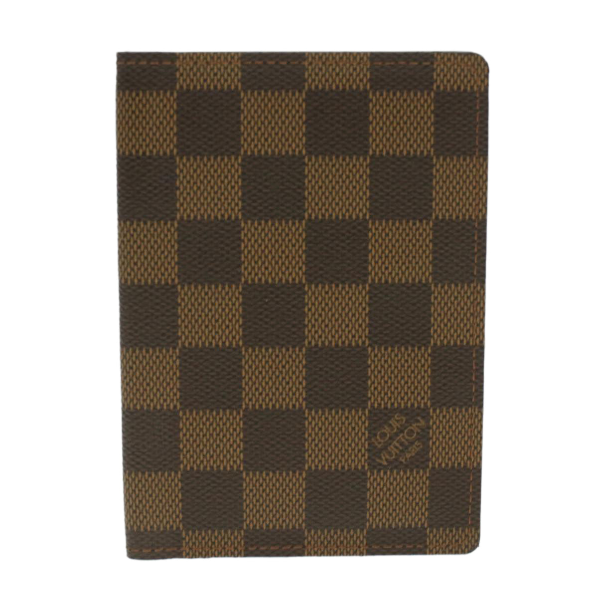 LOUIS VUITTON Damier Ebene Couverture Passport Case N60189 LV th3434