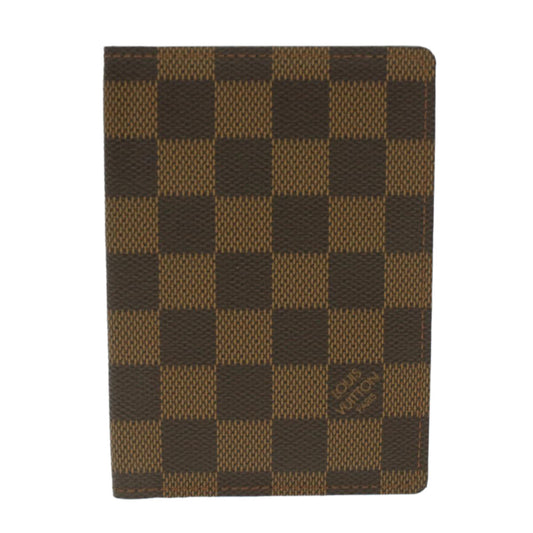 LOUIS VUITTON Damier Ebene Couverture Passport Case N60189 LV th3434