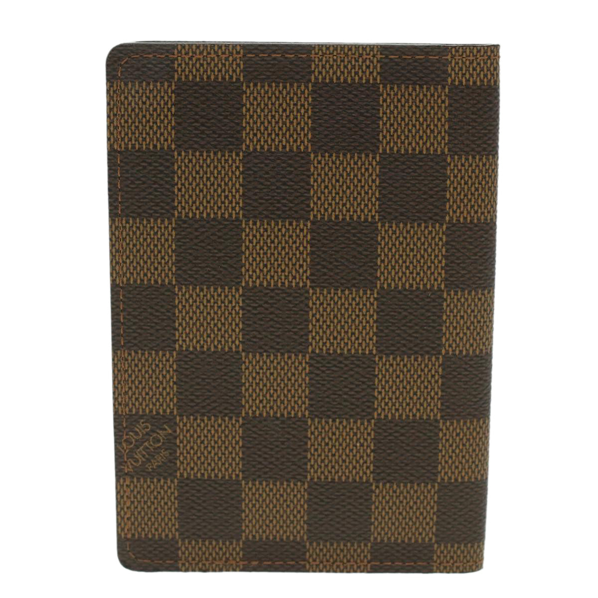 LOUIS VUITTON Damier Ebene Couverture Passport Case N60189 LV th3434