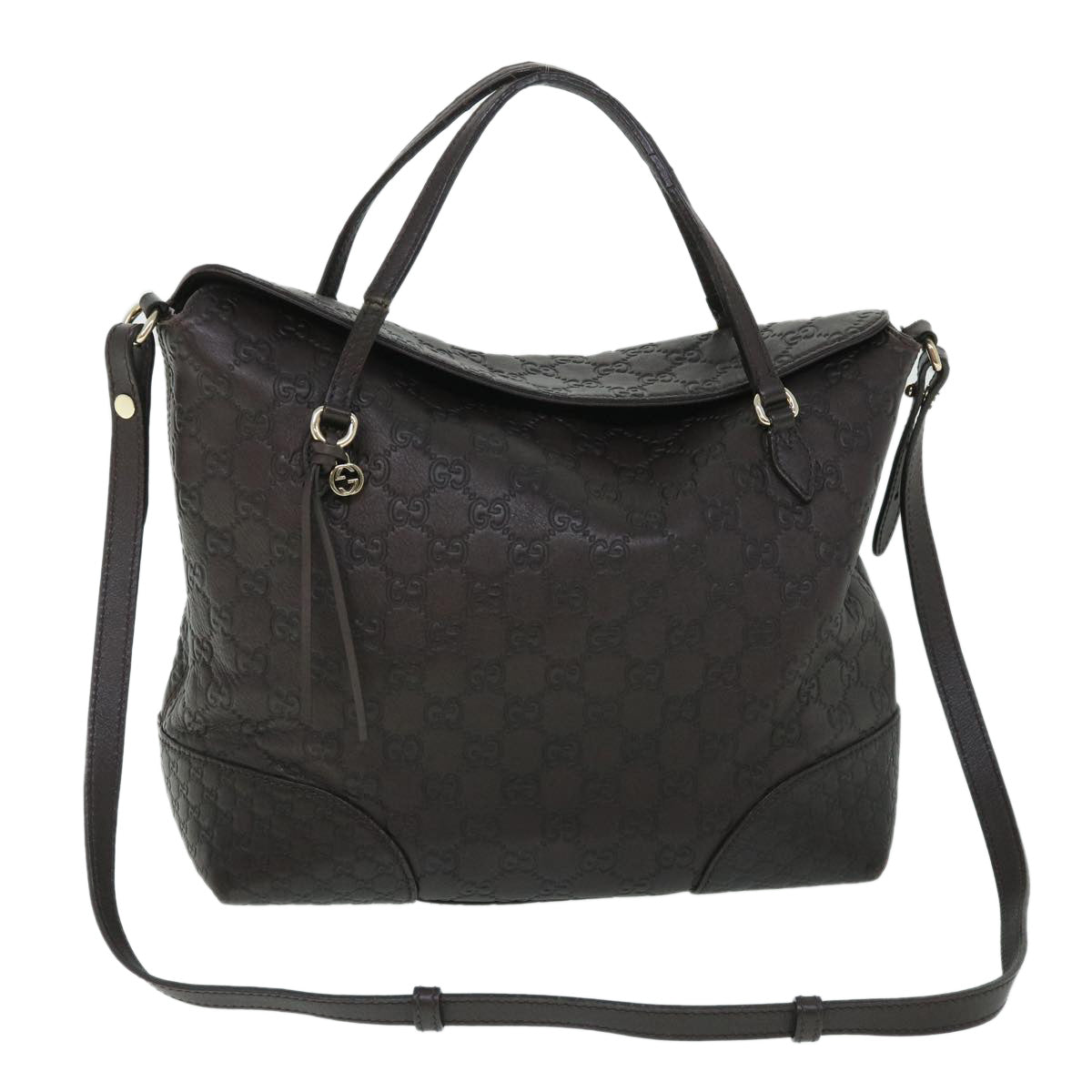 Luxury Gucci GG Canvas Guccissima Shoulder Bag 2way Brown 353120  th4019