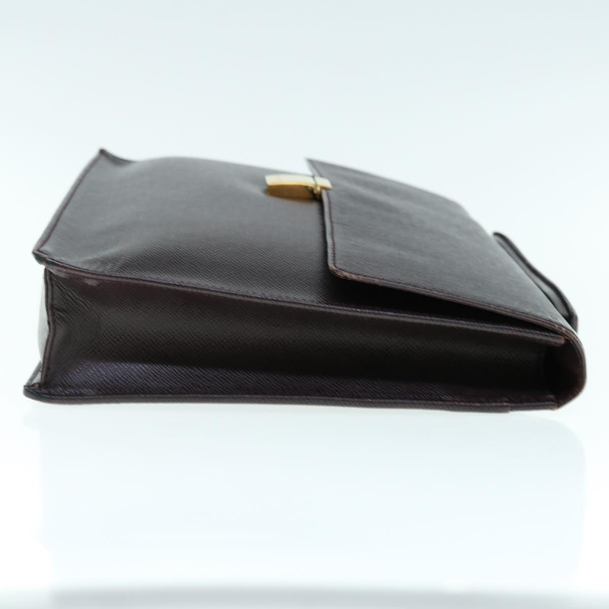 LOUIS VUITTON Taiga Porte Documents Angara Bag Acajou M30776 LV th4371