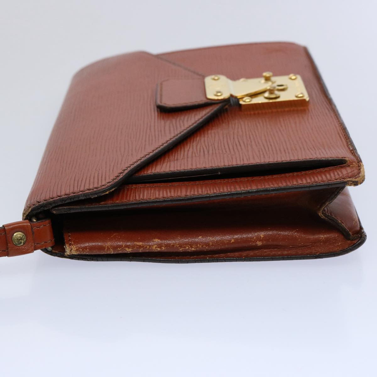 LOUIS VUITTON Epi Serie Dragonne Hand Bag Brown M52618 LV th4420