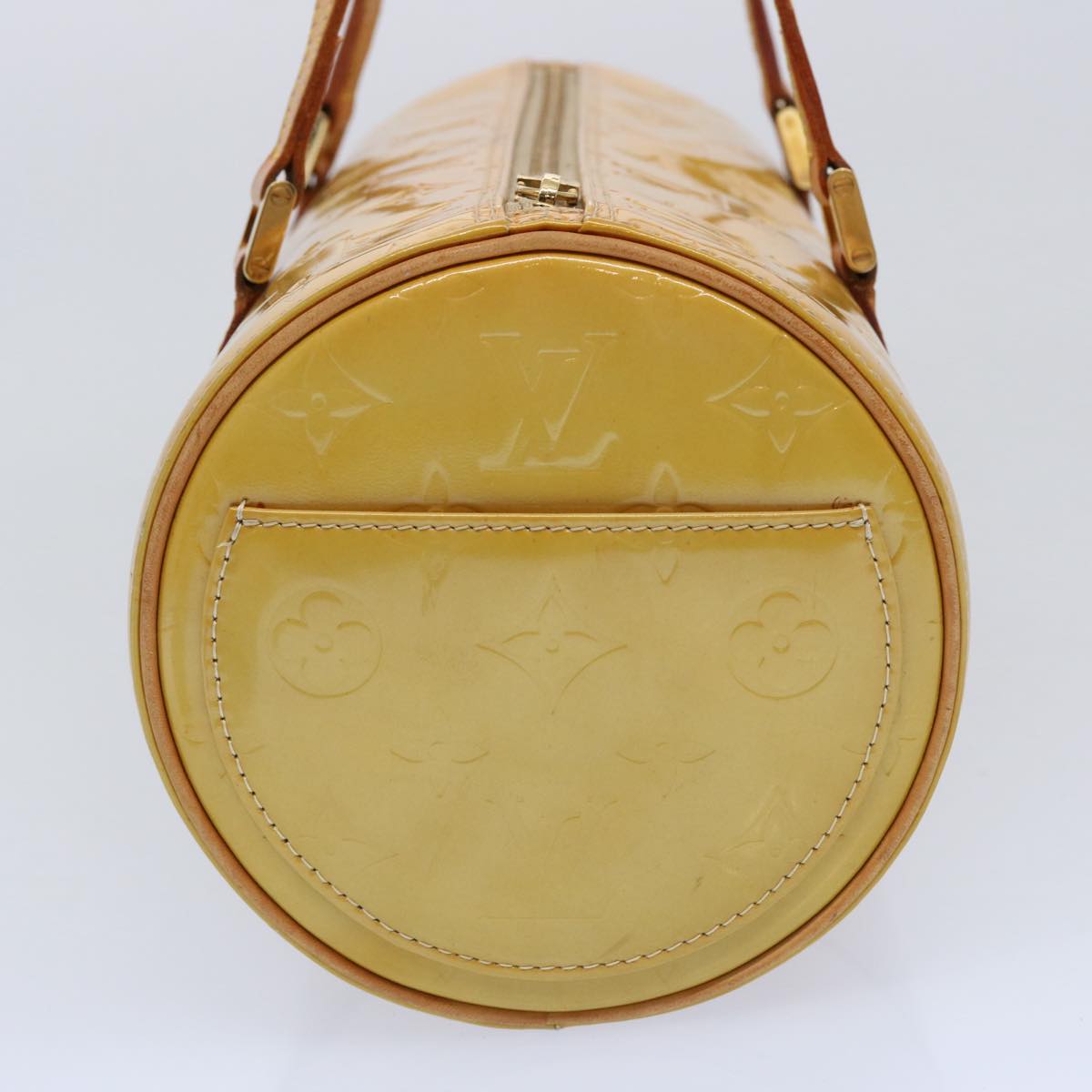 LOUIS VUITTON Monogram Vernis Bedford Hand Bag Beige M91006 LV th4429