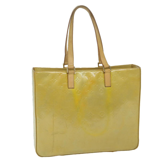 LOUIS VUITTON Monogram Vernis Columbus Tote Bag Gris M91028 LV th4432