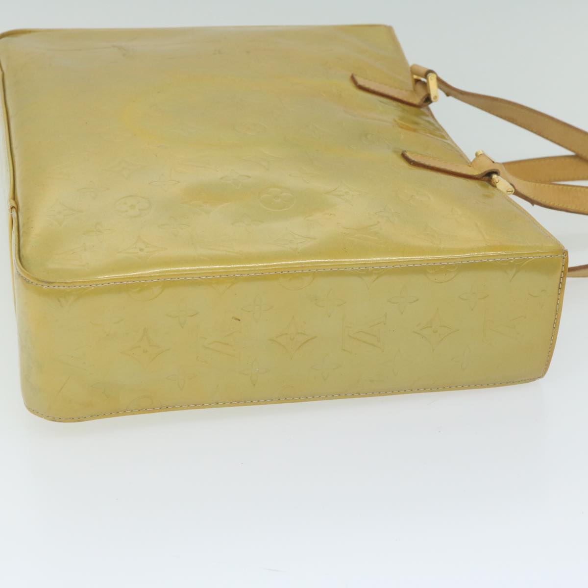 LOUIS VUITTON Monogram Vernis Columbus Tote Bag Gris M91028 LV th4432