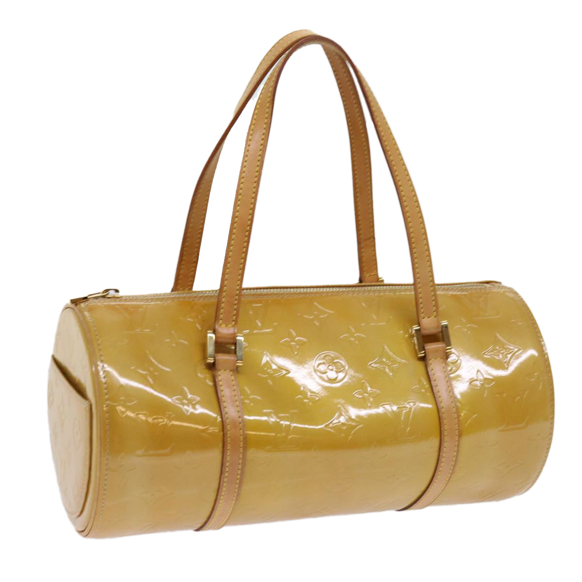 LOUIS VUITTON Monogram Vernis Bedford Hand Bag Beige M91006 LV th4448