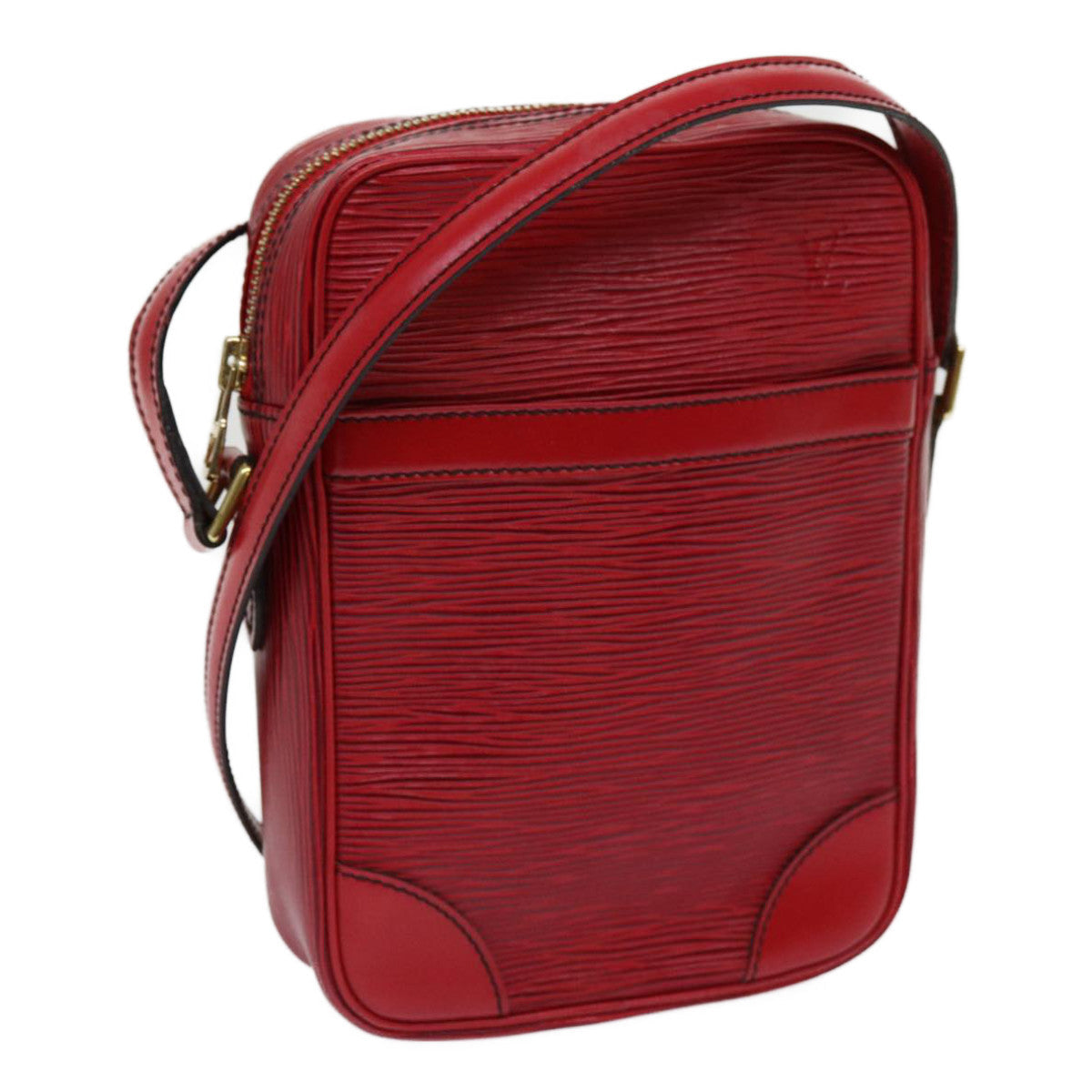 LOUIS VUITTON Epi Danube Shoulder Bag Red M45637 LV th4451