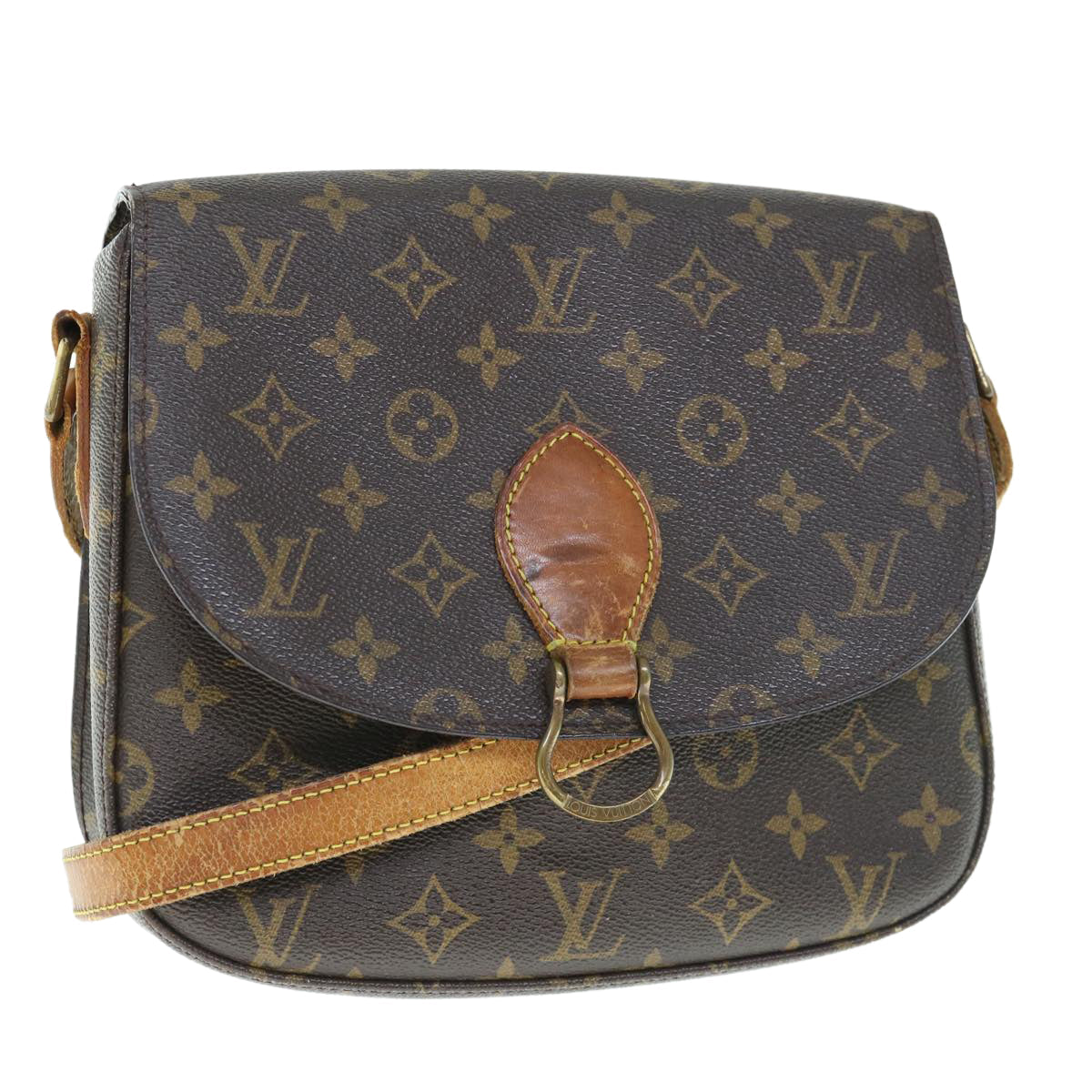 LOUIS VUITTON Monogram Saint Cloud GM Shoulder Bag M51242 LV th4452