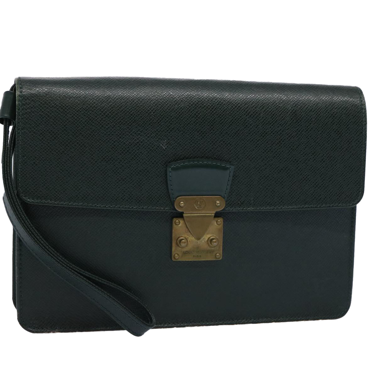 LOUIS VUITTON Taiga Pochette Kourad Clutch Bag Epicea M30194 LV th4464