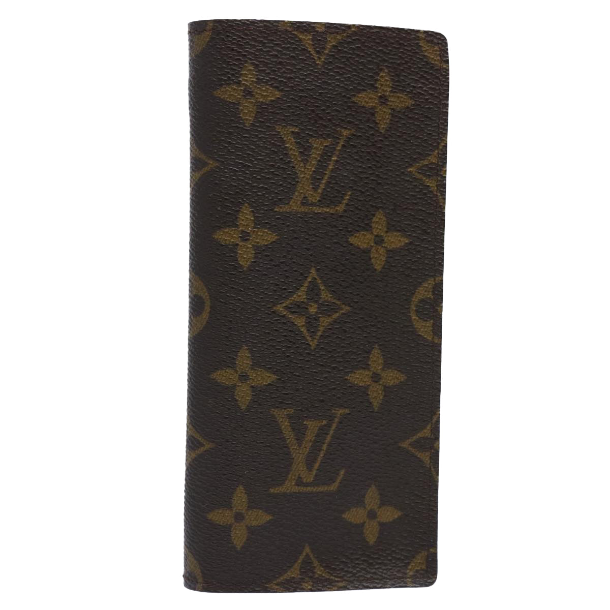 LOUIS VUITTON Monogram Etui Lunettes Simple Glasses Case M62962 LV th4466