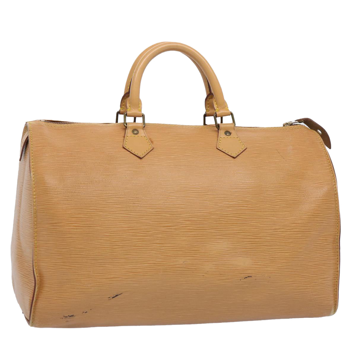 LOUIS VUITTON Epi Speedy 35 Hand Bag Vintage Beige LV th4473