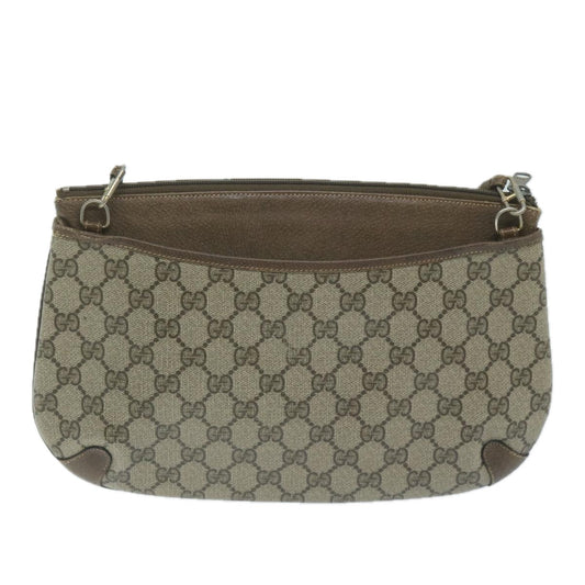 GUCCI GG Supreme Web Sherry Line Shoulder Bag Beige Red 39 02 026  th4493