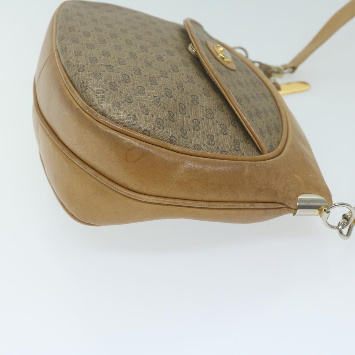 GUCCI Micro GG Supreme Shoulder Bag PVC Leather Beige 001 261 1095  th4494