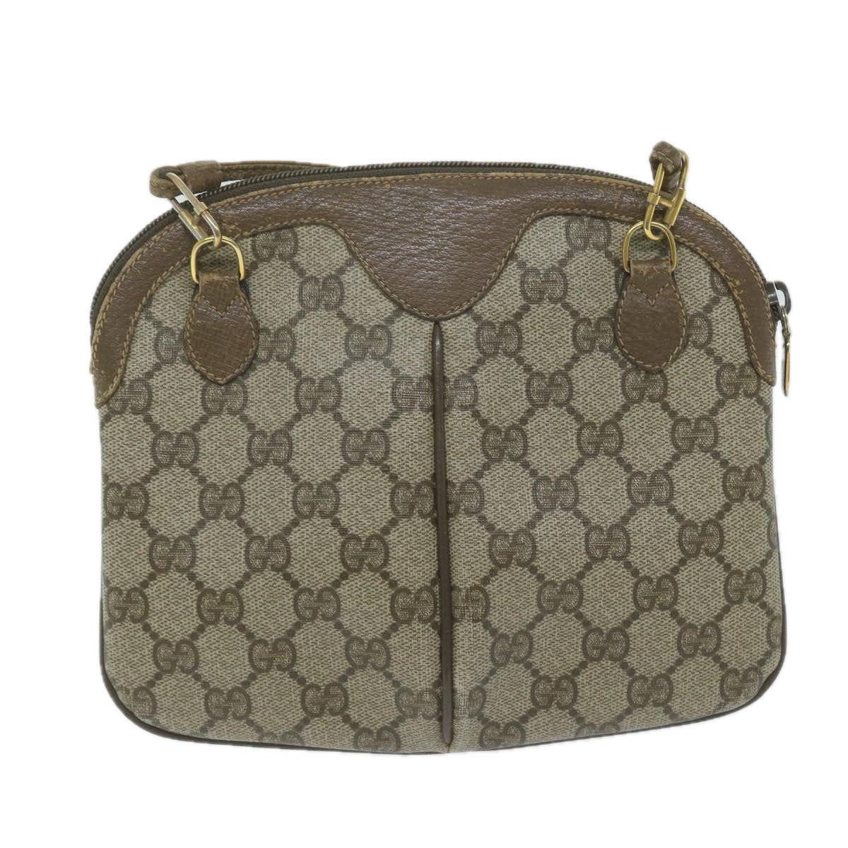 GUCCI GG Supreme Web Sherry Line Shoulder Bag Beige Red 98 02 047  th4497