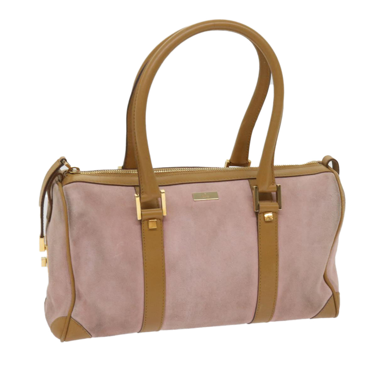 GUCCI Hand Bag Suede Pink 000 0851  th4512