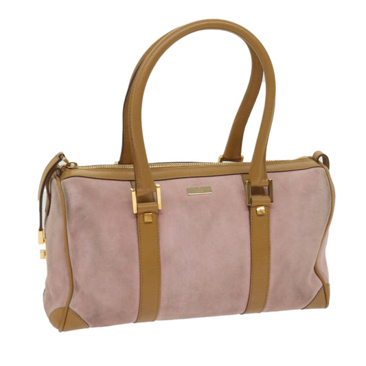 GUCCI Hand Bag Suede Pink 000 0851  th4512