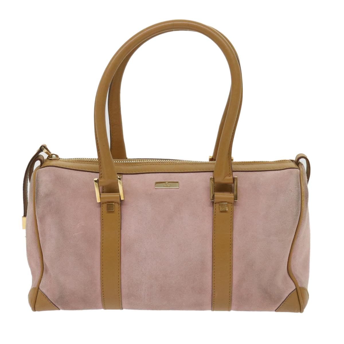 GUCCI Hand Bag Suede Pink 000 0851  th4512